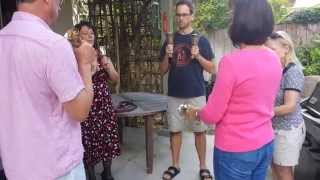 Plain Hunt on 12 handbells