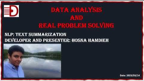 I4Data: Text summarization Use case by Hosna Hamdieh