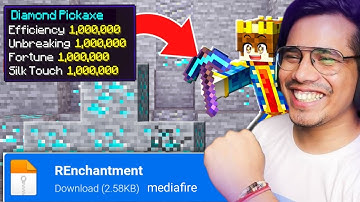 Minecraft PE but you enchant every time you Mine MOD