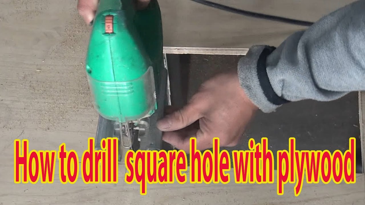 How To Drill Square Hole With Plywood/Self Interior