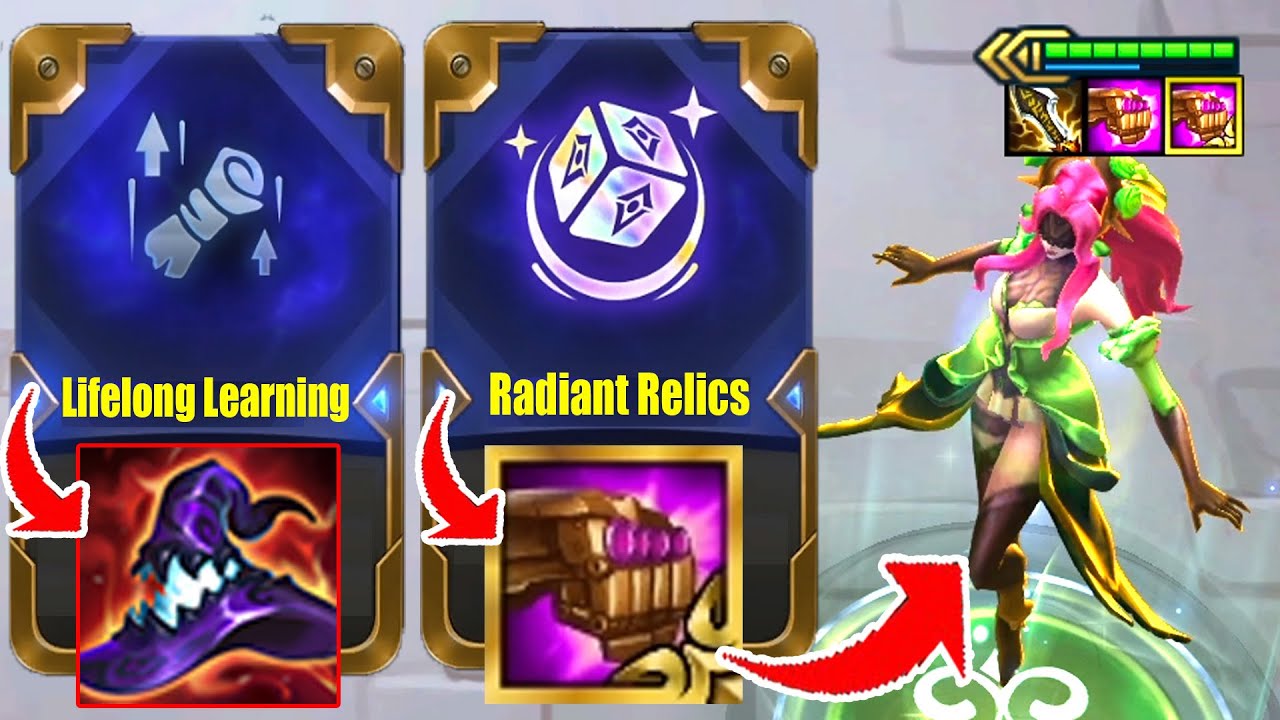 " Free Rabadon " When Lifelong Learningat 1-4 + Radiant Gauntlet & Syndra Full crit AP | TFT Set 6.5