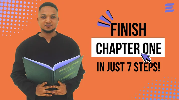 How to Write Chapter 1 (Introduction) of Your Project/Dissertation in 7 Days (Step-by-Step Guide)