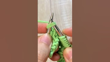 AMAZING! KNIT THIS GORGEOUS TEXTURE WITH JUST 4 ROWS #short #knittingpattern #knitting