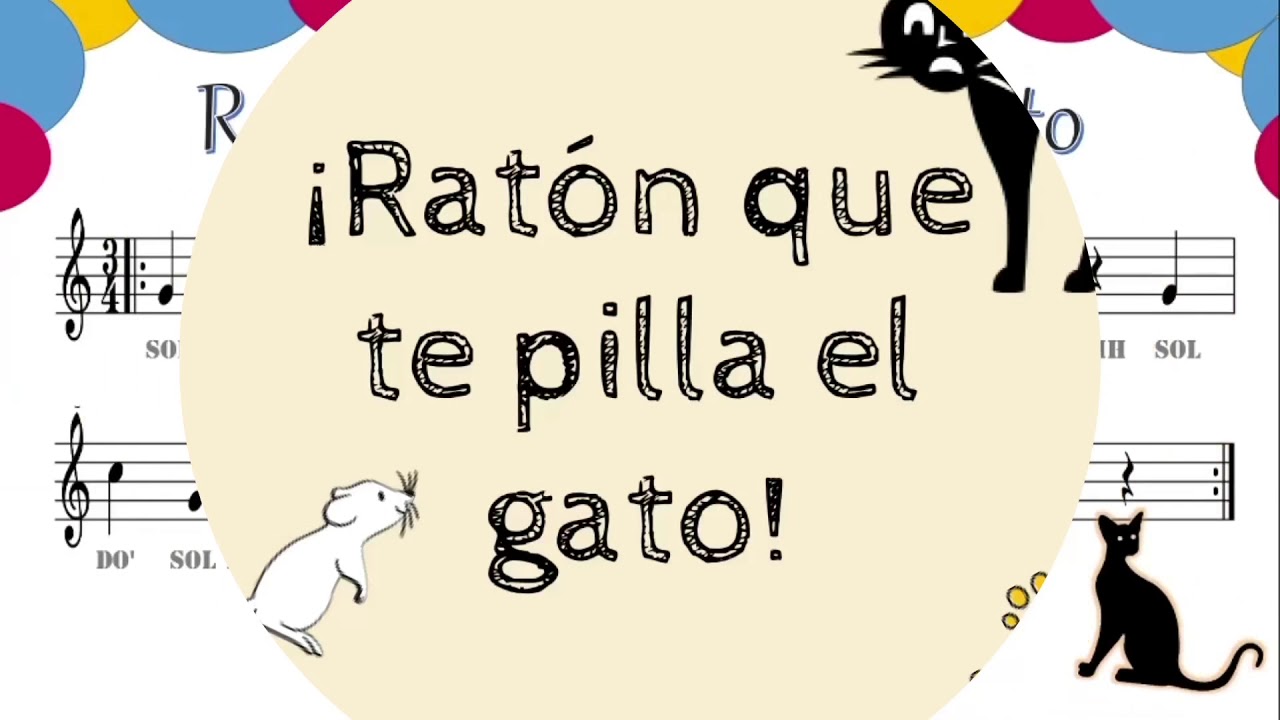 Ratón que te pilla el gato para flauta dulce