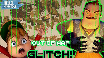 FIRST CHIPMUNK IN THE MATRIX | OUT OF THE MAP GLITCH + EXPLORING NEW HOUSES | Hello Neighbor Alpha 2