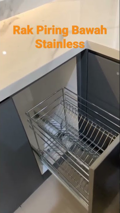 Akeseoris Rak piring kitchen set bawah stainless
