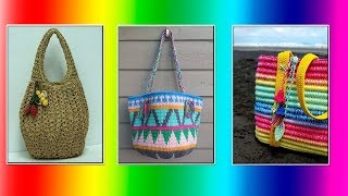 Модели вязания Вязаные сумочки из лентовидной пряжи(crochet) Модели вязания Вязаные сумочки из лентовидной пряжи(crochet)