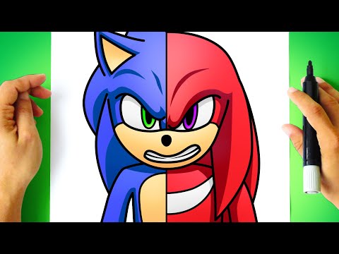 Como DESENHAR o SONIC do Filme 2 - Cómo DIBUJAR a SONIC de La