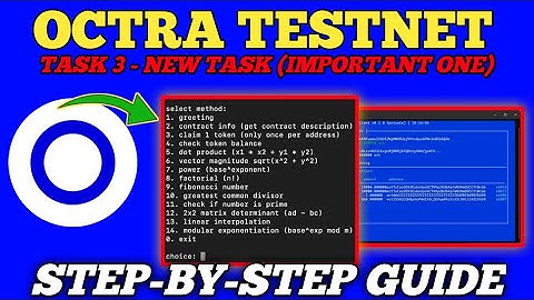Octra Testnet Task 3: Claim 1 Token & Test Math Contract – Step-by-Step Guide! 🚀