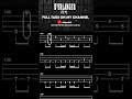 【TAB譜付ベース】月光 / D'ERLANGER | WITH PDF FILE【BASS TAB】 #shorts #basstabs #jrock