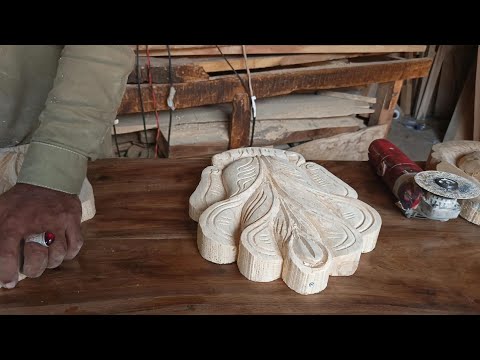 The Most Satisfying Wood Carving You" ll Ever See ll Hand Carved Flower ll