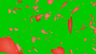 Green screen love fx effect #5. Unbelievable MUST WATCH by everyone. Green screen hearts falling.