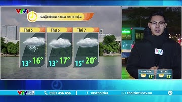 Không khí lạnh tràn xuống miền bắc, Hà Nội hôm nay và ngày mai rét đậm | VTVWDB