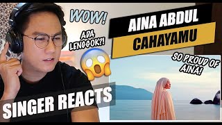 Aina Abdul - CahayaMu | Official MV | SINGER REACTION