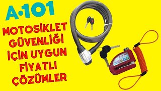 Motosikletler İçin Alarmlı Disk Kilit ve Halat Kilit İncelemesi / A101 Motosiklet Kilitleri