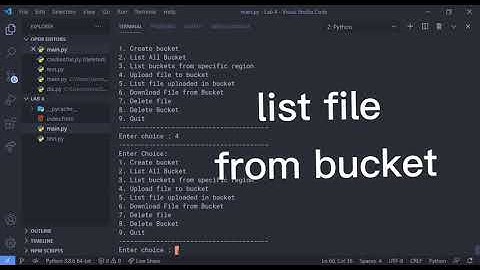 CRUD Aws S3 using python