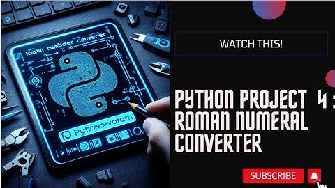 Roman Numeral Converter in python | Code walkthrough and implementation | #python #programming
