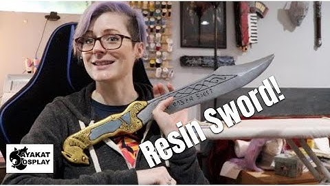 Making a resin Sylvie sword | two part mold making and resin casting