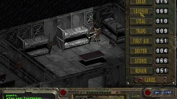 Fallout 1 - part 147 - Cathedral - Vault - gameplay - hardest difficulty