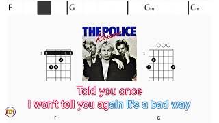 The Police - Roxanne | Scrolling Guitar Chords & Lyrics screenshot 5