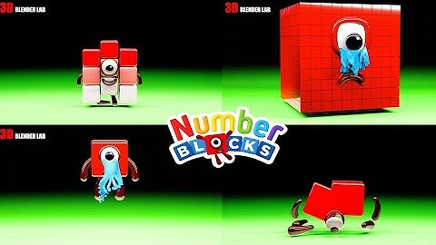 NUMBERBLOCKS Quadparison Part 41 | 3D Blender Lab