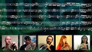 Video thumbnail of "Princess Mononoke - Journey to the West (もののけ姫 -  旅立ち～西へ) || Horn Quintet (ホルンクインテット)"