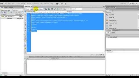 Bài 5 Tạo dự án website với Adobe Dreamweaver CS6 Lập trình web với html css php mysql cut
