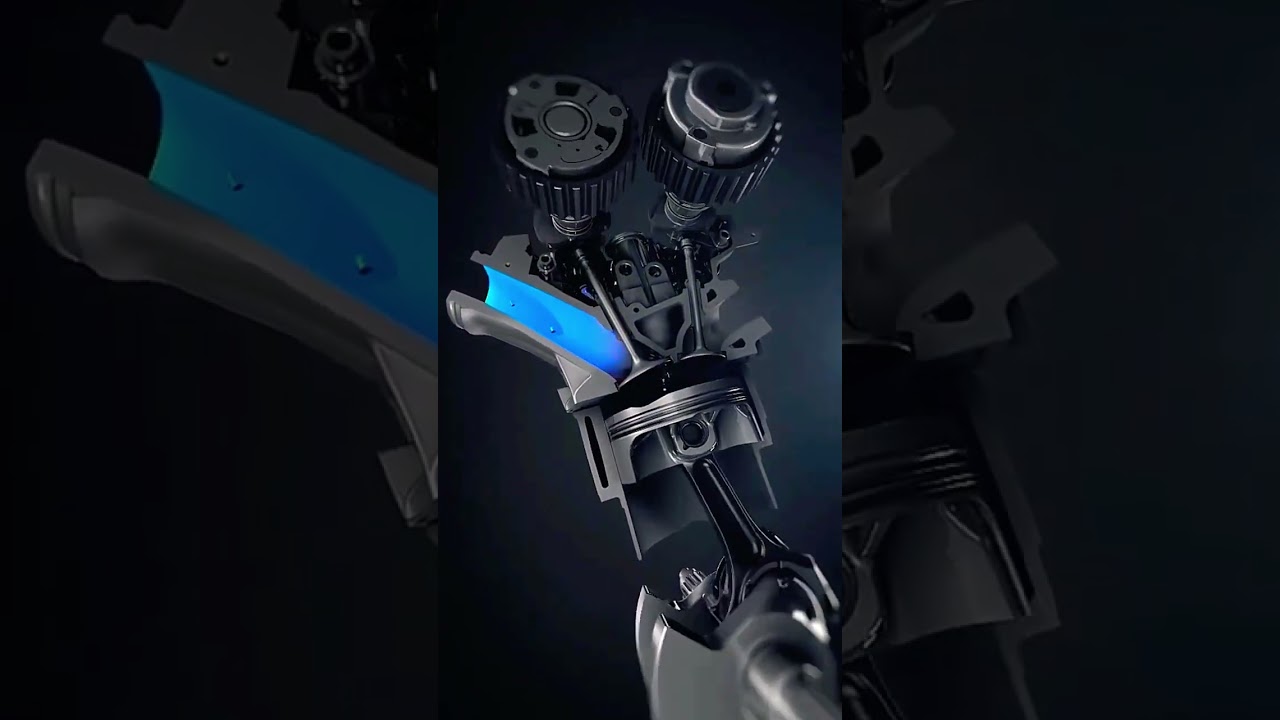 Live automatic engine work animation 