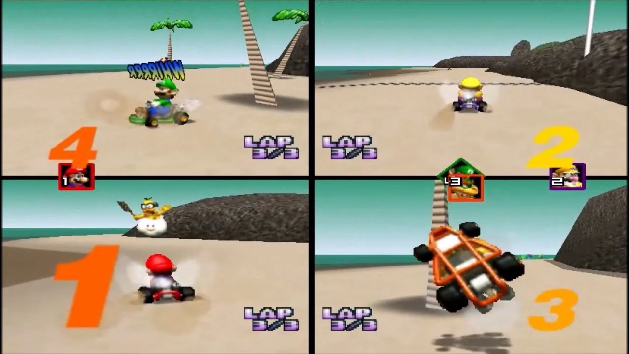 Mario Kart 64 Crazy CPU Random Races /Part 1 - YouTube