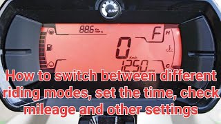 How to operate a CanAm Ryker instrument gauge!