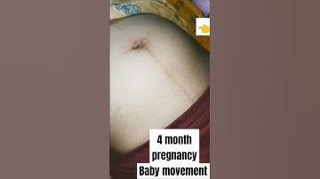 4 month pregnancy baby movements #shorts