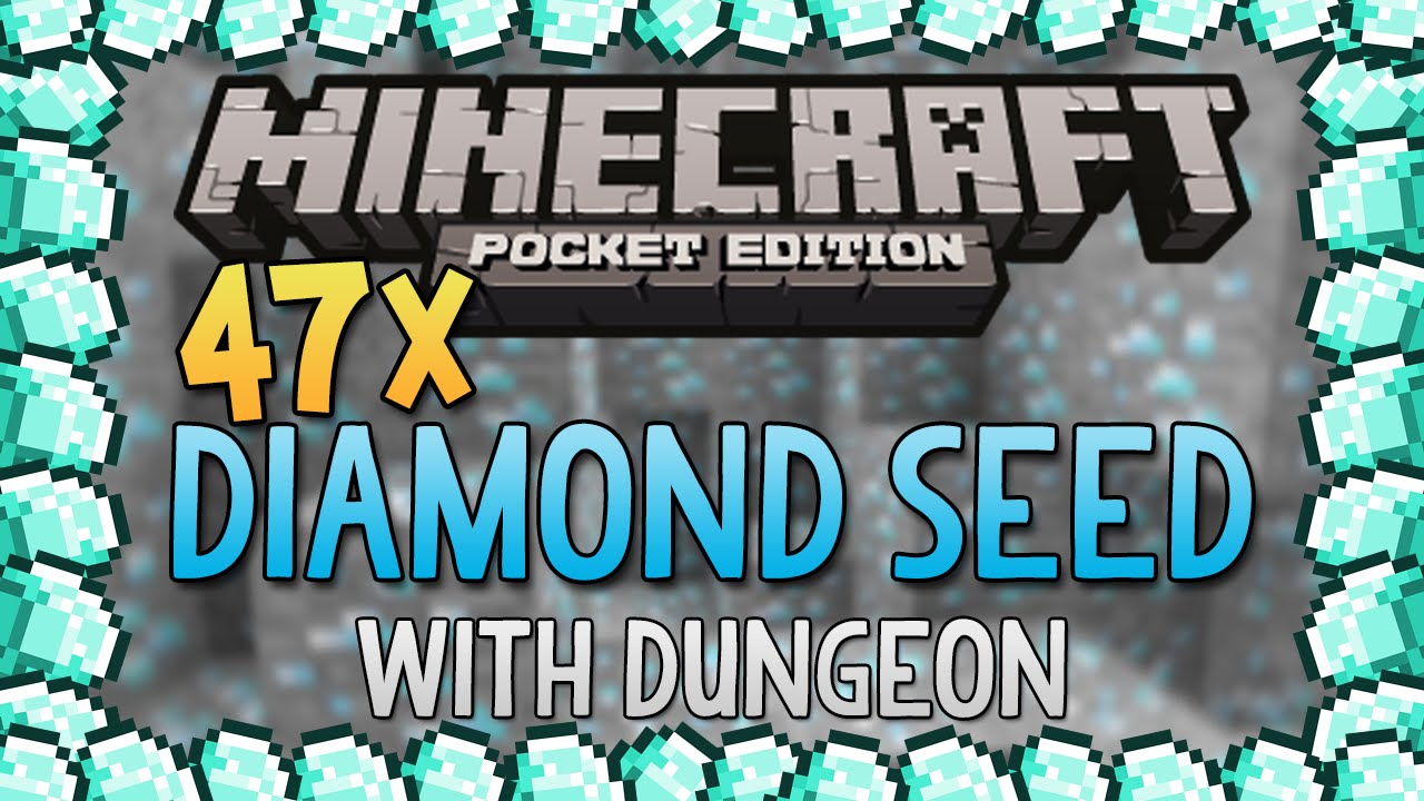 47 Diamond Seed For Minecraft Pocket Edition Best Diamond Seed Ever Youtube