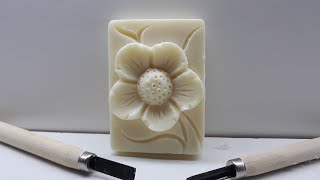 Soap carving tutorial..flower decorative.. screenshot 2