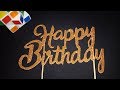 DIY Cake Topper | Glitter Sheet Hack | Birthday Decoration