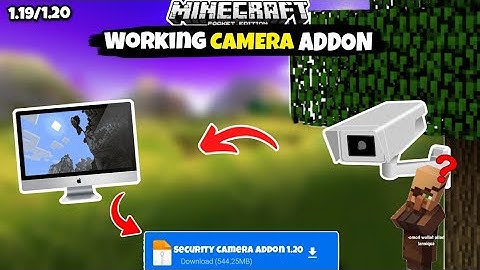 Security Camera🔥Mod For Minecraft Pe 1.19/1.20+ || Best Cctv Mod For Mcpe 1.19 ||