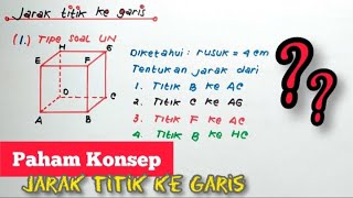 Dimensi Tiga Jarak Titik ke Garis (Soal yang sering ditanyakan) auto paham Dimensi Tiga Jarak Titik ke Garis (Soal yang sering ditanyakan) auto paham