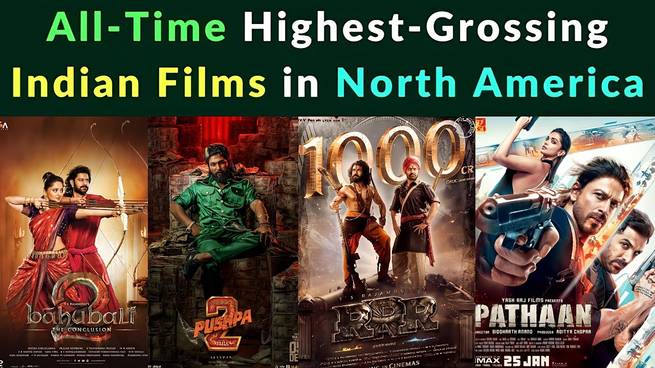 Top 5 Highest Grossing Indian Movies In North America | Biggest Hits Of
