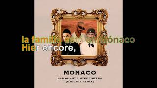 Bad Bunny - Monaco [Lyrics Audio HQ]