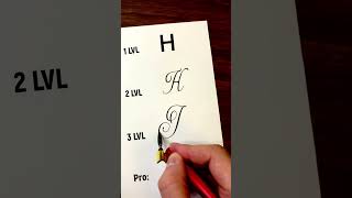 Letter H 4 Styles #calligraphy #handwriting #cursive