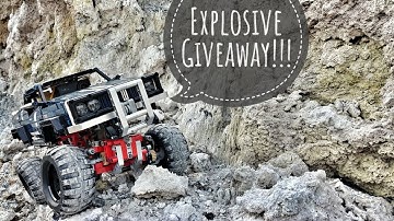 I climbed a dormant volcano with a modified LEGO Technic 41999 Crawler + BuWizz Giveaway