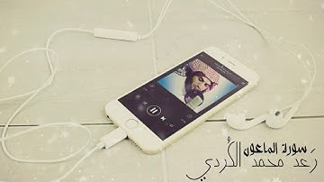 القارئ رعد الكردي _ سورة الماعون
