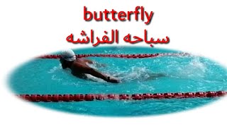 تعليم السباحه للمبتدئبن وتعلم سباحه الفراشه Butterfly technique