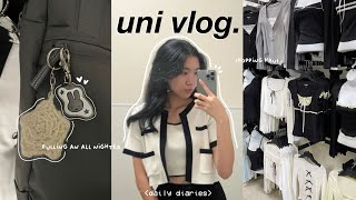 uni vlog 🗑️🖇️: pulling an all nighter