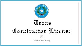 Texas Contractor License  What You need to get started #license #Texas