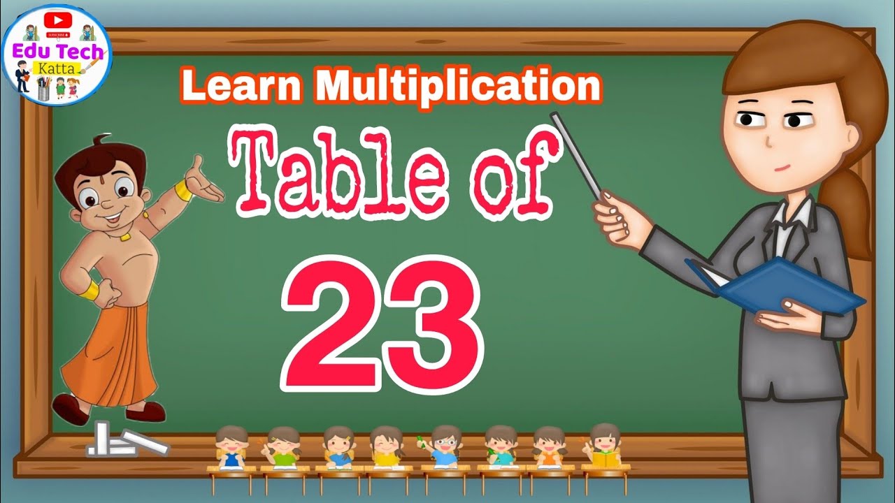 Table Of 23 | Multiplication Table Of 23 - YouTube