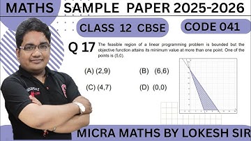 Q17 The feasible region of a linear programming problem is bounded but the objective function att