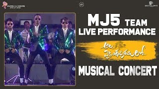 MJ5 Team Live Performance @ Ala Vaikunthapurramuloo Musical Concert | Allu Arjun, Trivikram
