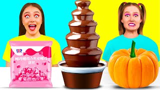 Chocolate Fountain Fondue Challenge | Awesome Culinary Recipes by KaZaZa