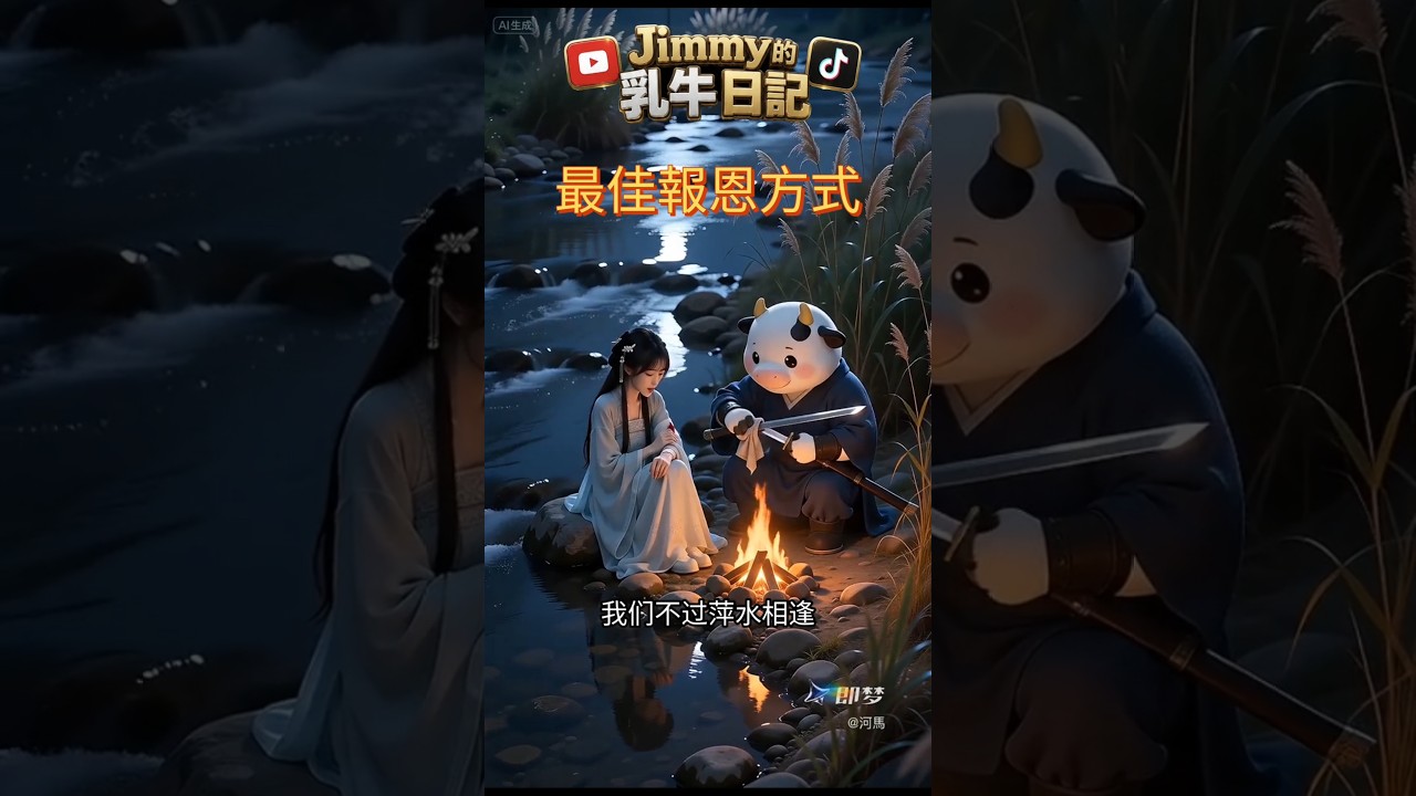 最佳報恩方式!公子救了我,卻只想讓我訂閱《乳牛日記》?😂 #搞笑 #中文 縮圖