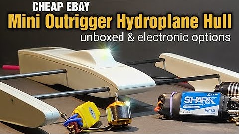Build a RC Rigger Boat | RC Pro Boat Epoxy (frp) Mini Outrigger hydro  | RC Boat Unboxing